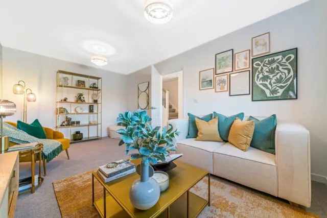 Stylish living room of one of our shared ownership developments